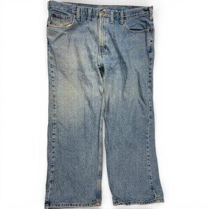 Carhartt 8460 Denim Jeans 44x28 Men’s Relaxed Distressed Trashed Grunge Blue